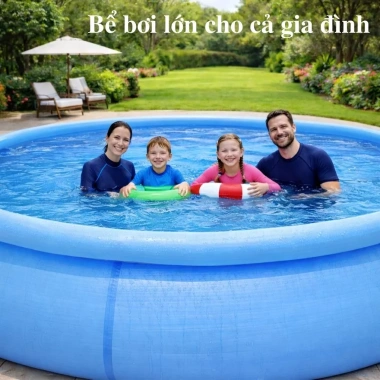 Bể bơi ngoài trời gấp gọn, hồ bơi phao gia đình to cho người lớn và trẻ em - Giá ưu đãi 569.000đ 4