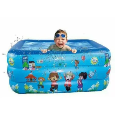 Bể bơi phao 3 tầng 1m³ cho bé - Kèm bơm, giá chỉ 209.000₫ ưu đãi