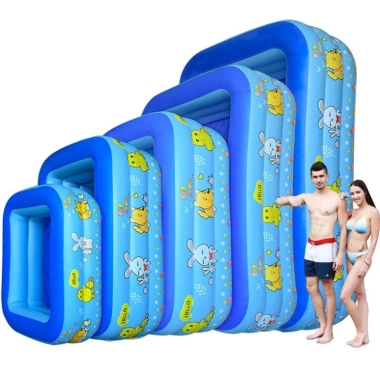Bể bơi phao bơi gia đình 3 tầng kích thước 2m6-1m3 kèm miếng vá - Giá ưu đãi 226k 6