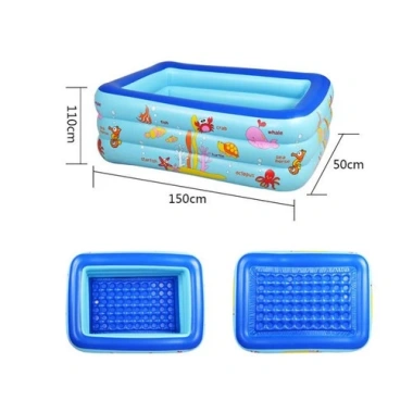 Bể bơi phao bơi gia đình 3 tầng kích thước 2m6-1m3 kèm miếng vá - Giá ưu đãi 226k 9