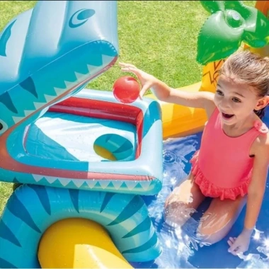 Bể bơi Phao Khủng Long và Cá Sấu Phun Nước có Cầu Trượt - Giá ưu đãi 1,350,000₫ 5 Bể bơi Phao Khủng Long và Cá Sấu Phun Nước có Cầu Trượt - Giá ưu đãi 1,350,000₫ 5