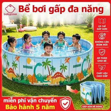 Bể bơi PVC dày dặn, gấp gọn thiết kế tròn kiên cố - Giá chỉ 409.000đ