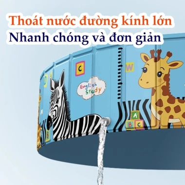 Bể bơi PVC dày dặn, gấp gọn thiết kế tròn kiên cố - Giá chỉ 409.000đ