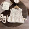 Bé gái 3 bộ áo vest đan + quần mùa thu 2.025 - Homewear dễ thương, mềm mại, giá 281k
