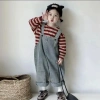 Bé Gái Denim Retro Áo liền quần Slim Fit Dễ Thương, Thoáng Mát mùa Thu - 167k 2