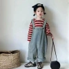 Bé Gái Denim Retro Áo liền quần Slim Fit Dễ Thương, Thoáng Mát mùa Thu - 167k 7