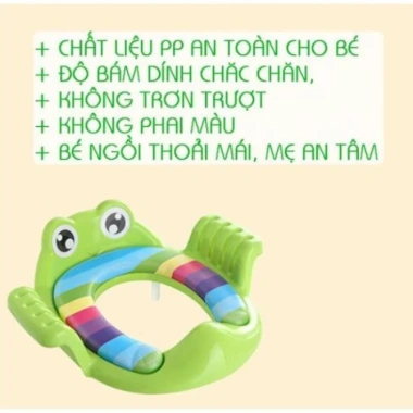Bệ lót thu nhỏ bồn cầu có tay vịn hình chú ếch cho bé yêu – giá chỉ 66.900₫ 4