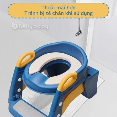 Bệ thu nhỏ bồn cầu bé Belly Baby BT-02 - thang bô vệ sinh nắp đệm da PU, gấp gọn dễ mang, giảm giá 339.000₫ 4