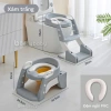 Bệ thu nhỏ bồn cầu bé Belly Baby BT-02 - thang bô vệ sinh nắp đệm da PU, gấp gọn dễ mang, giảm giá 339.000₫ 10