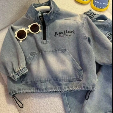 Bé Trai 2-6 tuổi Denim Hàn Quốc Mùa Thu Thoáng Mát, Chống Gió, Sang Trọng - Giá 382.816₫ 3