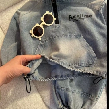 Bé Trai 2-6 tuổi Denim Hàn Quốc Mùa Thu Thoáng Mát, Chống Gió, Sang Trọng - Giá 382.816₫ 4