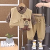 Bé Trai 3 Mảnh Áo Vest Quần Hoạt Hình Cotton Thoáng Khí, Dễ Thương, Đa Năng, Bền Bảo Hộ Lao Động - Giá 468.757₫ 2