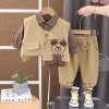 Bé Trai 3 Mảnh Áo Vest Quần Hoạt Hình Cotton Thoáng Khí, Dễ Thương, Đa Năng, Bền Bảo Hộ Lao Động - Giá 468.757₫ 9
