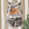 Bé Trai Mùa Hè Áo Vest Không Tay và Quần Mỏng 2 Bộ Thời Trang Giá 190k 4