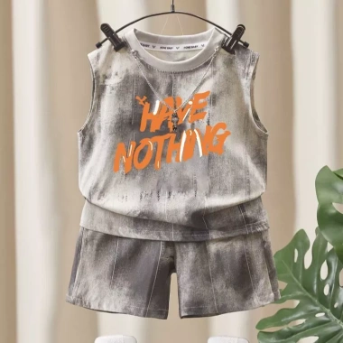 Bé Trai Mùa Hè Áo Vest Không Tay và Quần Mỏng 2 Bộ Thời Trang Giá 190k