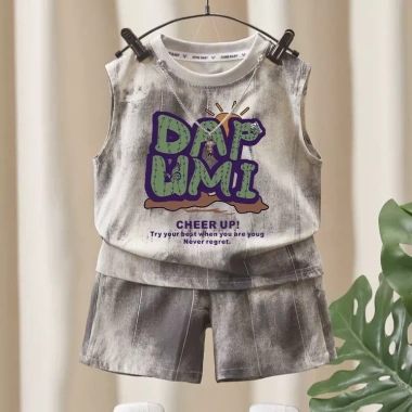 Bé Trai Mùa Hè Áo Vest Không Tay và Quần Mỏng 2 Bộ Thời Trang Giá 190k