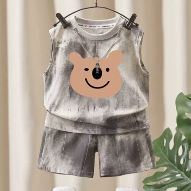 Bé Trai Mùa Hè Áo Vest Không Tay và Quần Mỏng 2 Bộ Thời Trang Giá 190k