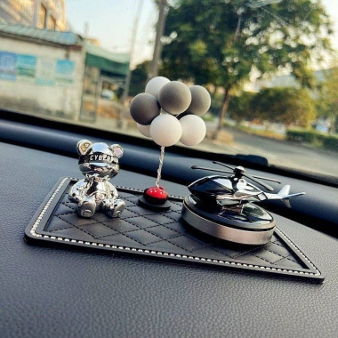 Bear Auto Perfume cho ô tô: Hương thơm lâu dài, nhẹ, Đồ trang trí trực thăng năng lượng mặt trời