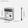 Beauty 100 Cái Thìa Đào Tai 2 Trong 1 Bông Hai Đầu Dính Xoắn Ốc Cotton Đen Trắng Dùng Một Lần Giá 47.080 VND 6