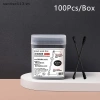 Beauty 100 Cái Thìa Đào Tai 2 Trong 1 Bông Hai Đầu Dính Xoắn Ốc Cotton Đen Trắng Dùng Một Lần Giá 47.080 VND 7