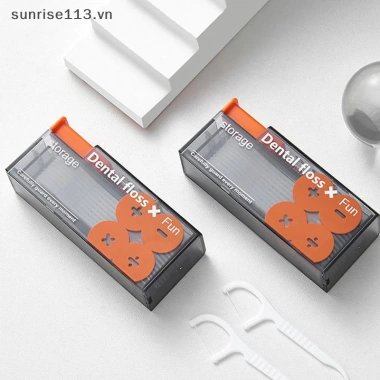 Beauty Flos Dispenser 10 Hộp Bảo Quản Floss Pick Tự Động Đổ Lại Vệ Sinh Răng Miệng 5