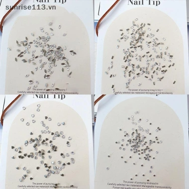 Beauty VN 50 chiếc 3D Zircon Marquise - Kim cương giả móng tay, phụ kiện