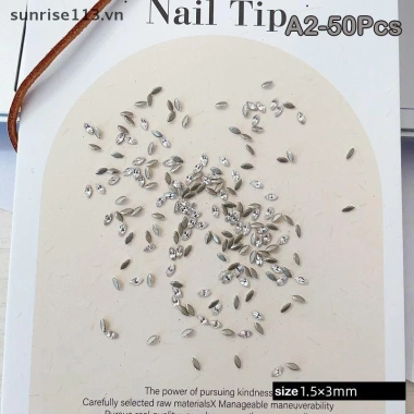 Beauty VN 50 chiếc 3D Zircon Marquise - Kim cương giả móng tay, phụ kiện