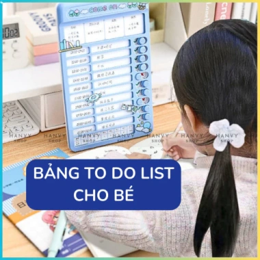 Bee Edu Bảng kế hoạch to-do list SC175 cho trẻ - Theo dõi công việc hàng ngày, kèm giấy tặng - Giá 15.900₫