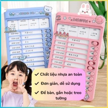 Bee Edu Bảng kế hoạch to-do list SC175 cho trẻ - Theo dõi công việc hàng ngày, kèm giấy tặng - Giá 15.900₫