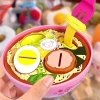 Bento Gấu Nhỏ Đĩa Cơm Trưa Dâu Pudding Mì Lamian Xếp Hình Giảm Căng Thẳng cho Trẻ