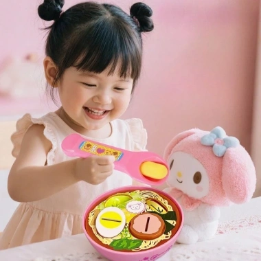 Bento Gấu Nhỏ Đĩa Cơm Trưa Dâu Pudding Mì Lamian Xếp Hình Giảm Căng Thẳng cho Trẻ