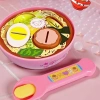 Bento Gấu Nhỏ Đĩa Cơm Trưa Dâu Pudding Mì Lamian Xếp Hình Giảm Căng Thẳng cho Trẻ 7