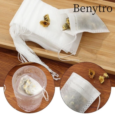 Benytro 100 Túi Lọc Trà Tự Nhiên Dây Rút - Dùng Một Lần, Giá 40.040 VNĐ