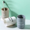 Benytro Bàn chải, giá đỡ, cốc nước nhựa, mặt dây chuyền du lịch, phòng tắm - Cặp đôi tiện lợi 6