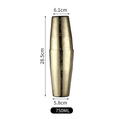 BENYTRO Bar Shaker Boston 750ml Cocktail - Dụng cụ đo cốc thiết kế kép khắc, giá ưu đãi 443.740₫
