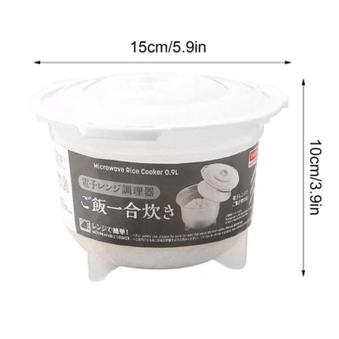Benytro Bát Nấu Cơm Lò Vi Sóng Đa Năng - Hộp Đựng Cơm Nắp Chịu Nhiệt Cao, Di Động