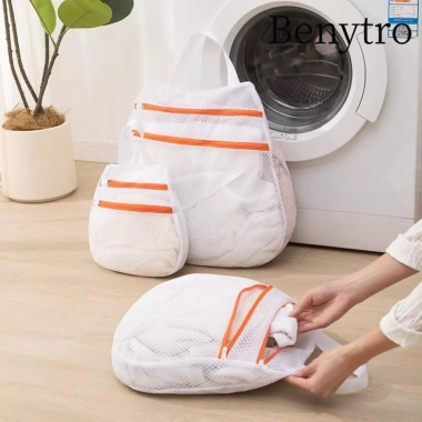 Benytro Túi giặt lưới 2 lớp Dây kéo tái sử dụng - Giữ quần áo sạch, Giá 56.700₫
