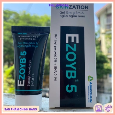 Benzoyl peroxide EZOYB 5-10% - kem giảm mụn trứng cá nhanh, phù hợp mọi da