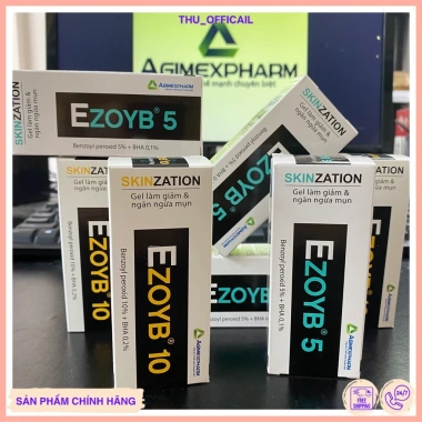 Benzoyl peroxide EZOYB 5-10% - kem giảm mụn trứng cá nhanh, phù hợp mọi da