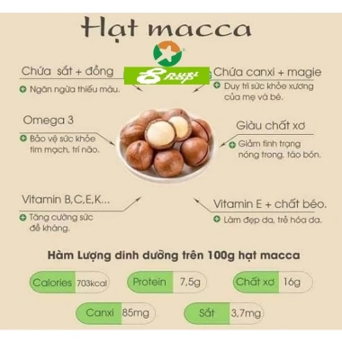 Béo Giòn Hạt Mắc Ca Úc Vỏ Nứt Loại 1 Size 25-28mm Nướng Trực Tiếp Túi 500g 185k 2