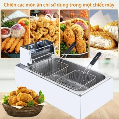 Bếp chiên dầu điện 12L SUNNY 3.000W - Nhiệt độ cao, sôi cực nhanh, giá 673,000₫ 2