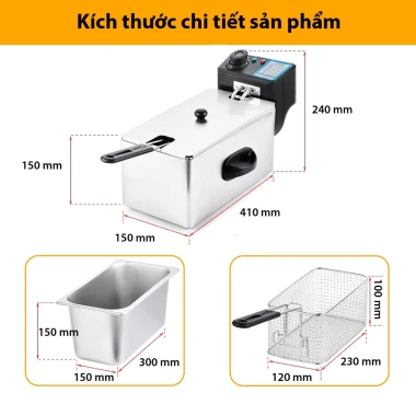 Bếp Chiên Nhúng 3L - Tiết Kiệm, Đánh Giá Cao, Giá 455.000₫ giảm từ 546.000₫ 7