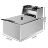 Bếp Chiên Nhúng Công Nghiệp 6L Đen – Độ Bền Cao, Nấu Nhanh, Giá Ưu Đãi 630k 2
