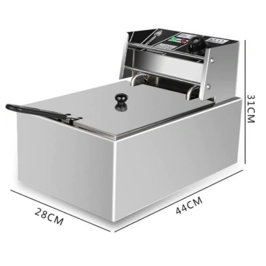 Bếp Chiên Nhúng Công Nghiệp 6L Đen – Độ Bền Cao, Nấu Nhanh, Giá Ưu Đãi 630k 2