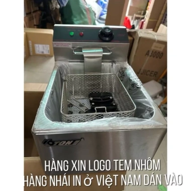 Bếp Chiên Nhúng Công Nghiệp 6L Đen – Độ Bền Cao, Nấu Nhanh, Giá Ưu Đãi 630k 7