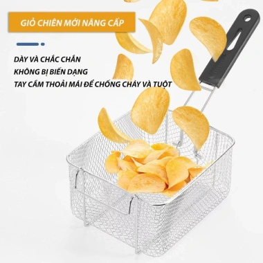 Bếp Chiên Nhúng Inox 6-12L Chính Hãng, BH 12 Tháng, Giá Ưu Đãi 424.999₫ 6 Bếp Chiên Nhúng Inox 6-12L Chính Hãng, BH 12 Tháng, Giá Ưu Đãi 424.999₫ 6