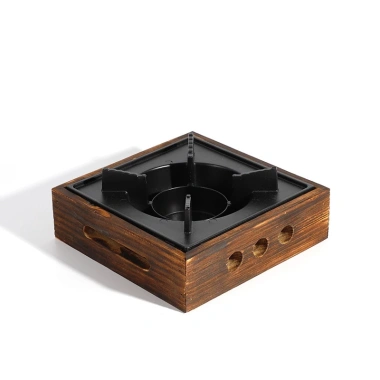 Bếp Cồn Gang Vỏ Gỗ Cách Nhiệt – Nhỏ Gọn, Sang Trọng, Dùng cho Cồn Nước & Khô, Chịu Nhiệt 6