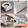 Bếp cồn inox mini hình vuông sang trọng màu hồng trắng, siêu cao cấp dùng cồn khô, giá 168k 5