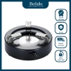 Bếp cồn mini hình tròn cao cấp sang trọng màu đen trắng Giá ưu đãi 85.850 VND
