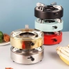 Bếp cồn mini hình tròn cao cấp sang trọng màu đen trắng Giá ưu đãi 85.850 VND 2